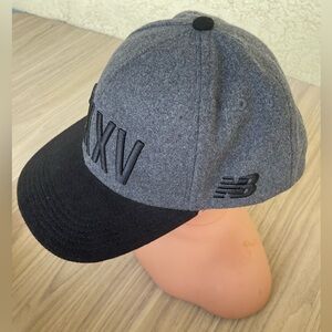 New Balance Gray and Black Cap